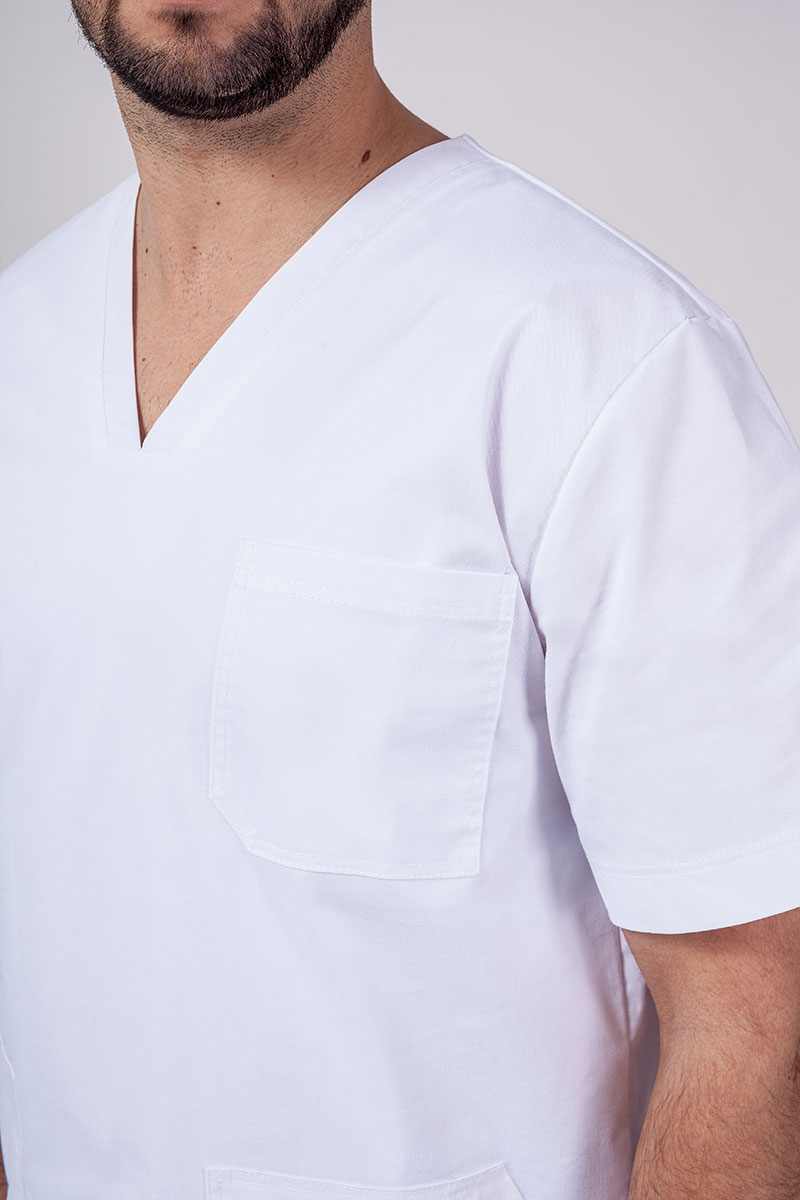 Bluza medyczna męska Sunrise Uniforms Active Flex biała-4