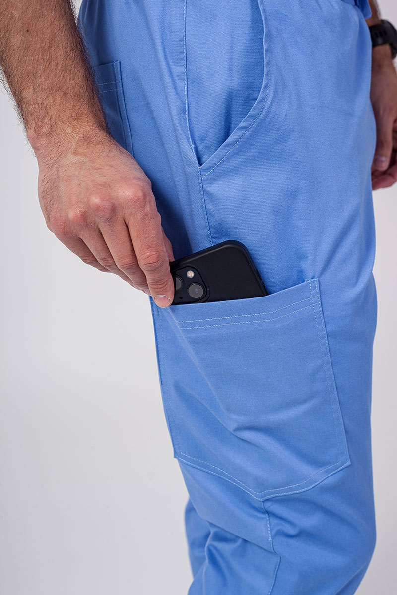 Spodnie medyczne męskie Sunrise Uniforms Active Flow jogger klasyczny błękit-2