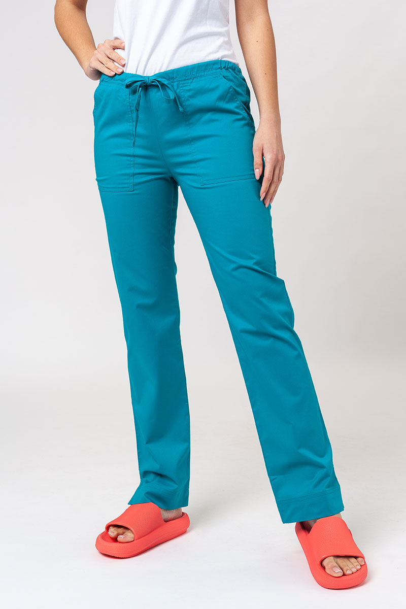 Komplet medyczny damski Cherokee Core Stretch (bluza Core, spodnie Mid Rise) morski błękit-7