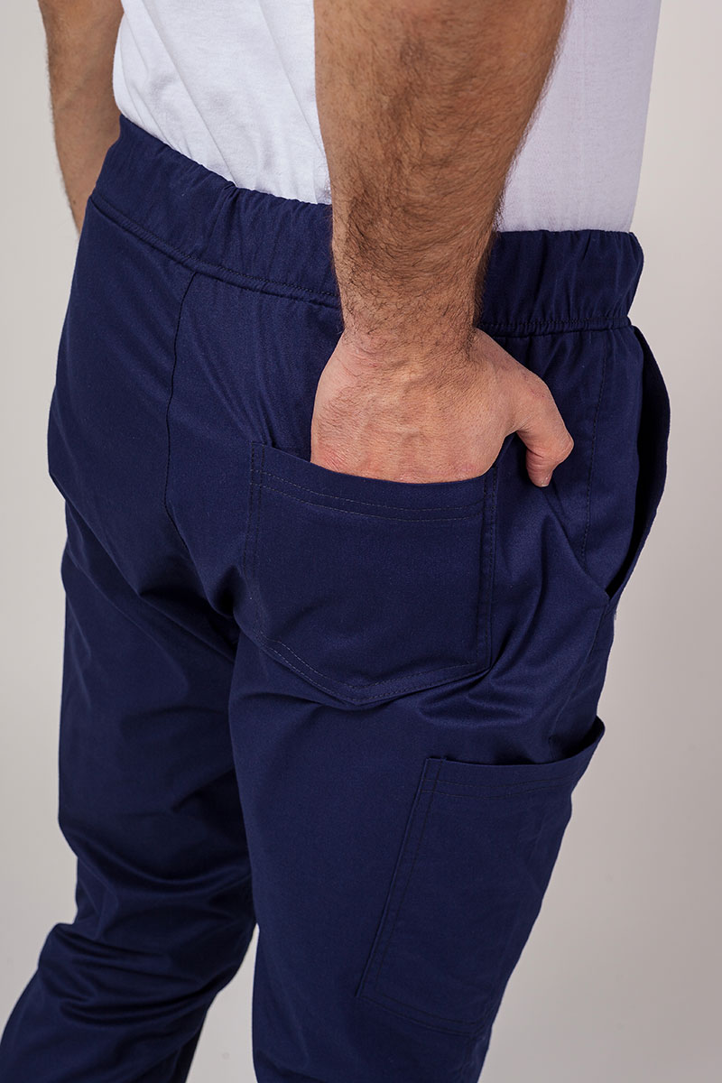 Spodnie medyczne męskie Sunrise Uniforms Active Flow jogger ciemny granat-3