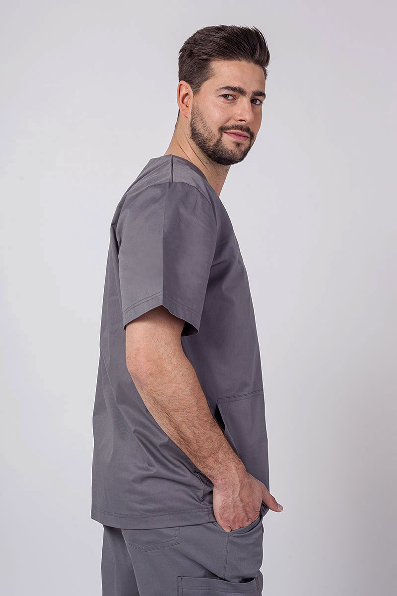 Bluza medyczna męska Sunrise Uniforms Active Flex szara-1