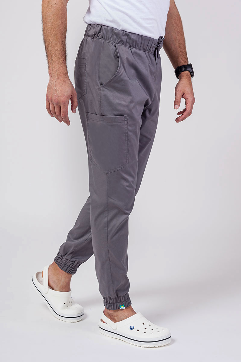 Komplet medyczny męski Sunrise Uniforms Active Men (bluza Flex, spodnie Flow jogger) szary-6