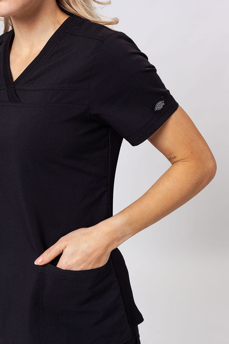 Bluza medyczna damska Dickies Balance V-neck Top czarna-3