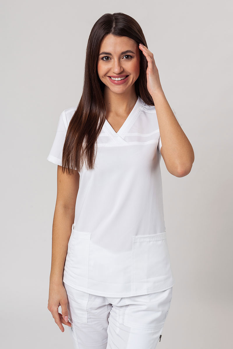 Komplet medyczny damski Dickies Balance (bluza V-neck, spodnie Mid Rise) biały-2