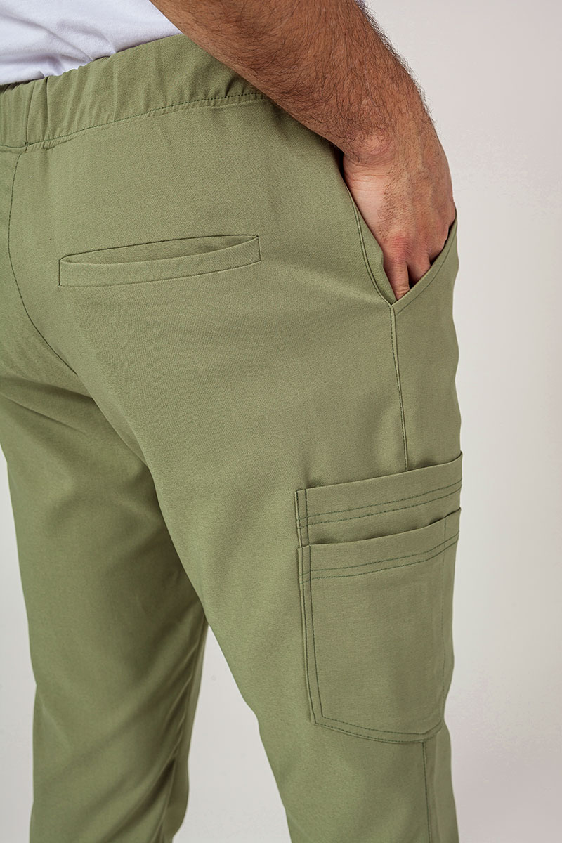 Spodnie medyczne męskie Sunrise Uniforms Premium Select jogger oliwkowe-3
