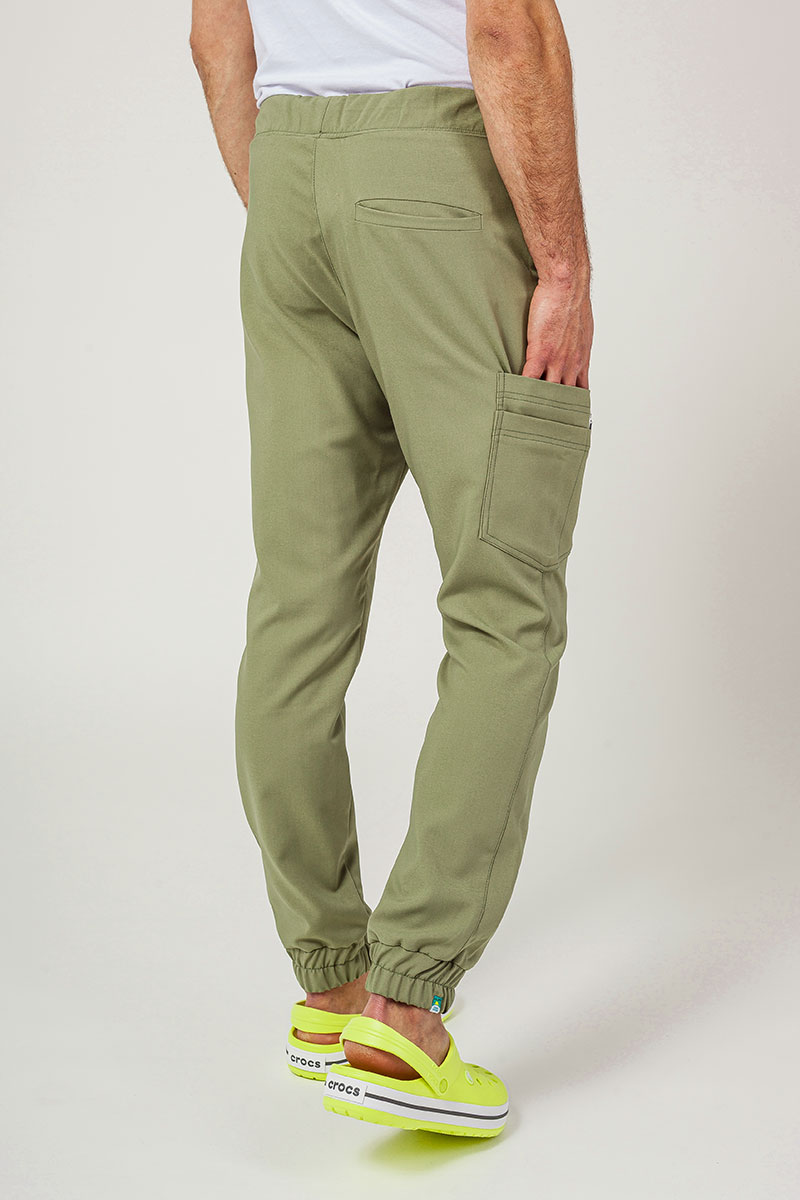 Spodnie medyczne męskie Sunrise Uniforms Premium Select jogger oliwkowe-1