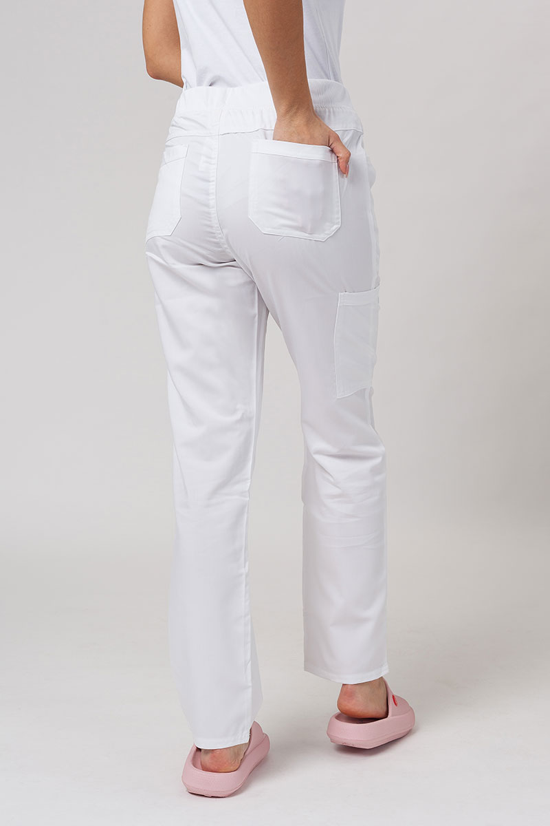 Spodnie medyczne damskie Dickies Balance Mid Rise białe-1