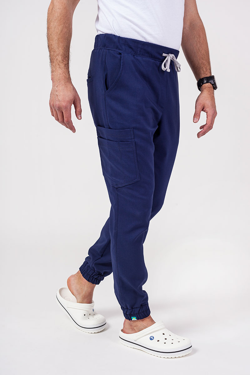 Komplet medyczny męski Sunrise Uniforms Premium Men (bluza Dose, spodnie Select jogger) ciemny granat-9