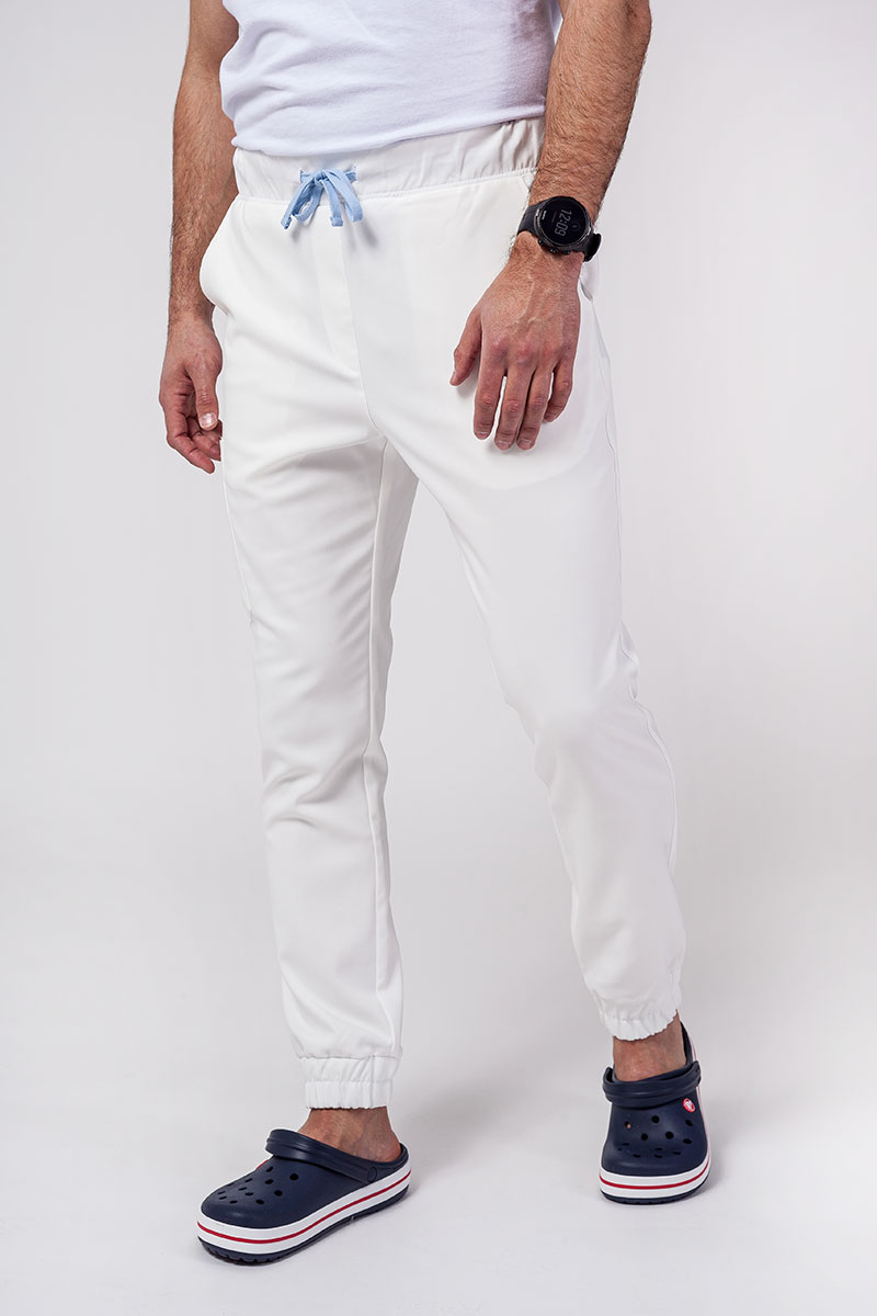 Komplet medyczny męski Sunrise Uniforms Premium Men (bluza Dose, spodnie Select jogger) ecru-7