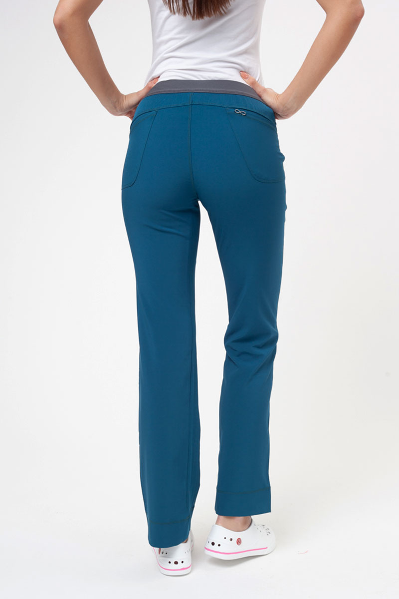 Spodnie medyczne damskie Cherokee Infinity Slim Pull-on karaibski błękit-1