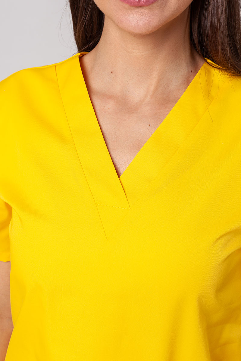 Bluza medyczna damska Sunrise Uniforms Basic Light żółta-2