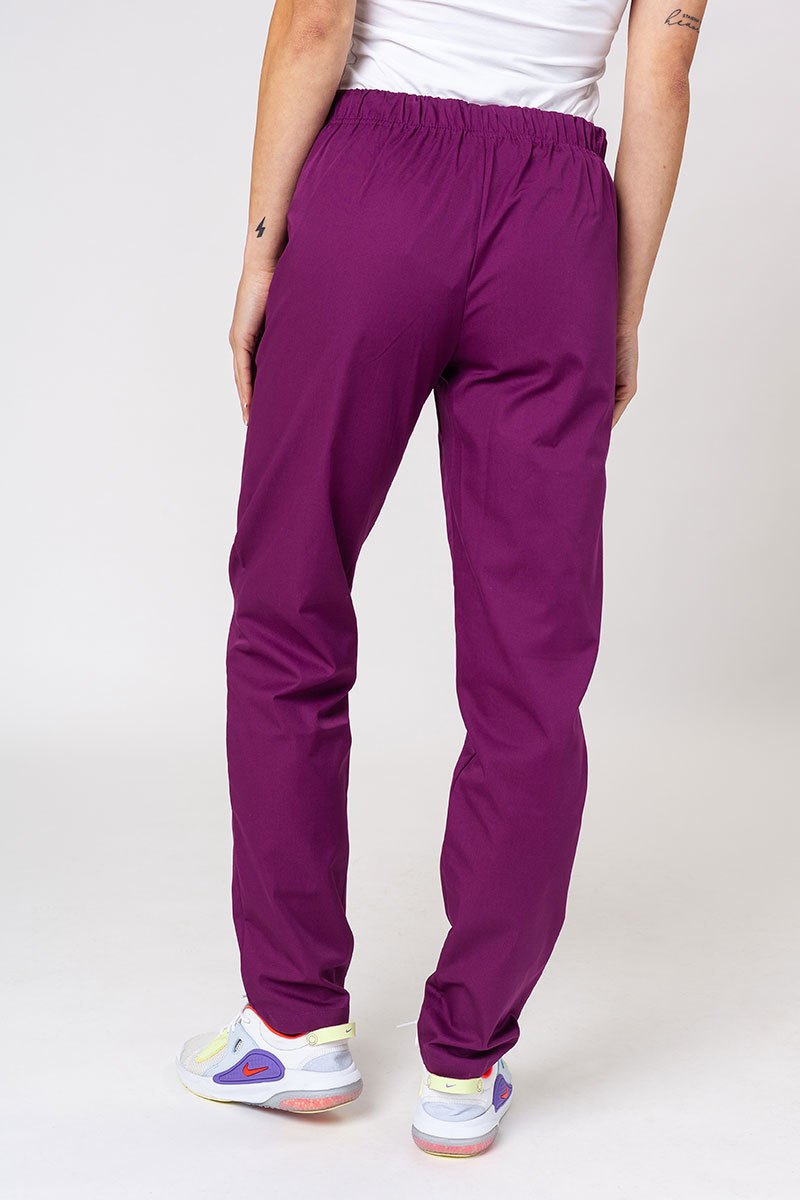 Komplet medyczny damski Sunrise Uniforms Basic Classic (bluza Light, spodnie Regular) oberżynowy-8