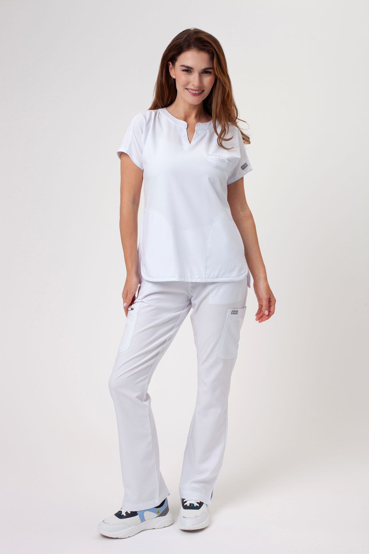 Bluza medyczna damska Maevn Momentum Dolman biała-4
