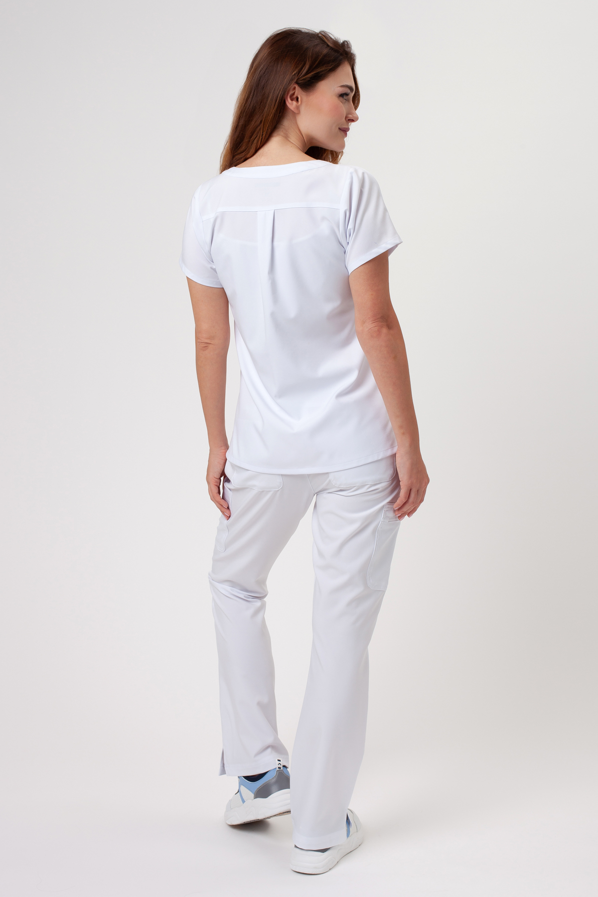 Bluza medyczna damska Maevn Momentum Dolman biała-5