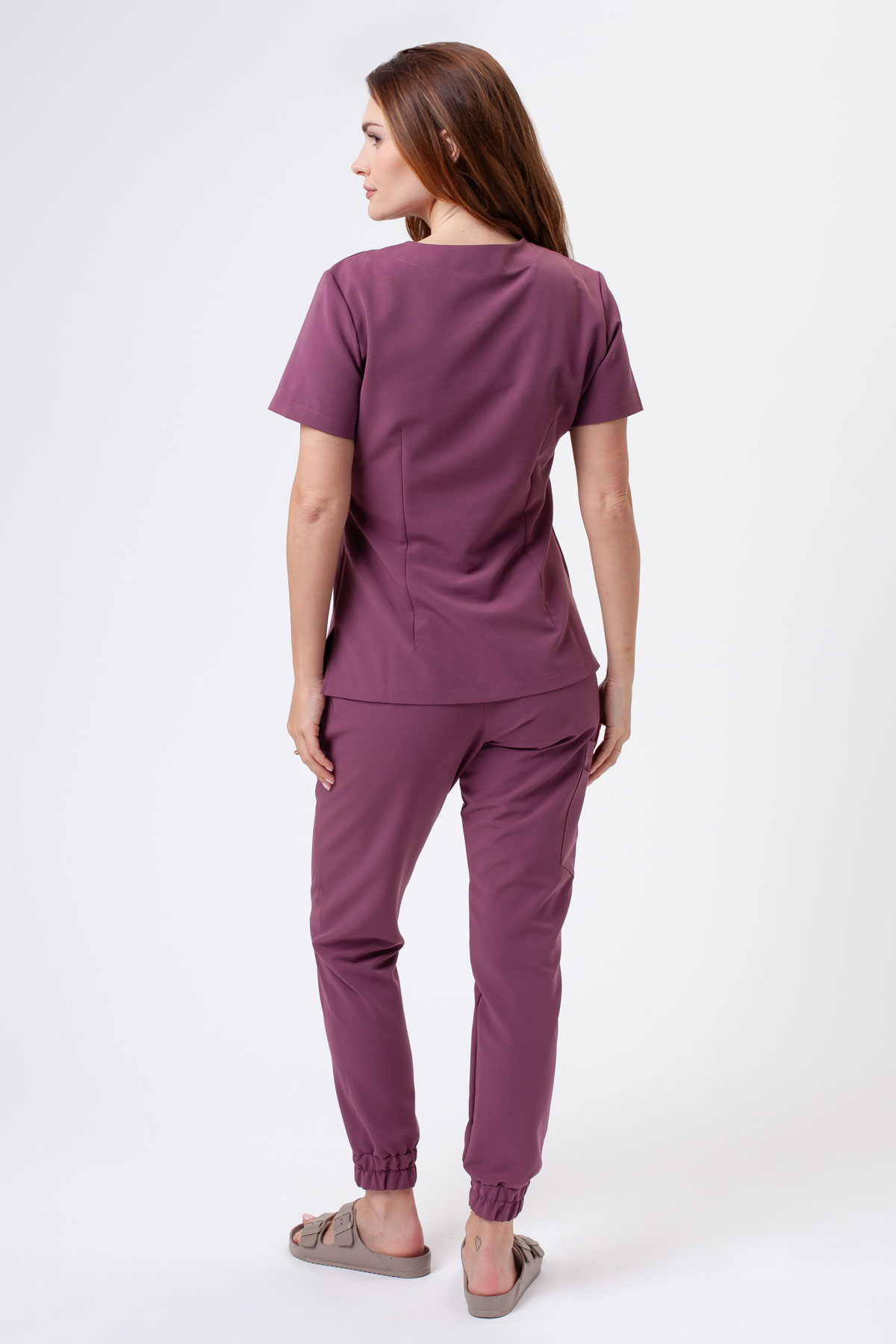 Bluza medyczna damska Sunrise Uniforms Premium Aura grape-5