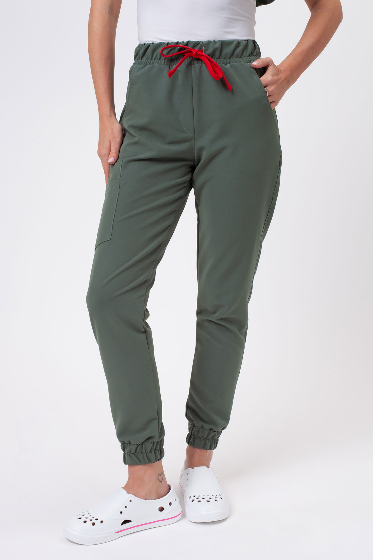 Komplet medyczny Sunrise Uniforms Premium Vibe sage green-6