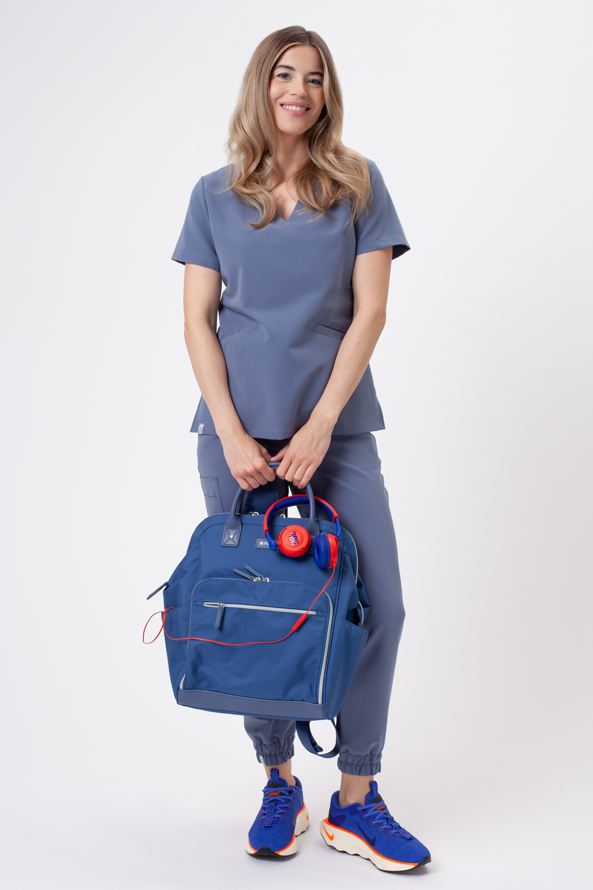 Bluza medyczna damska Sunrise Uniforms Premium Aura thunder-1