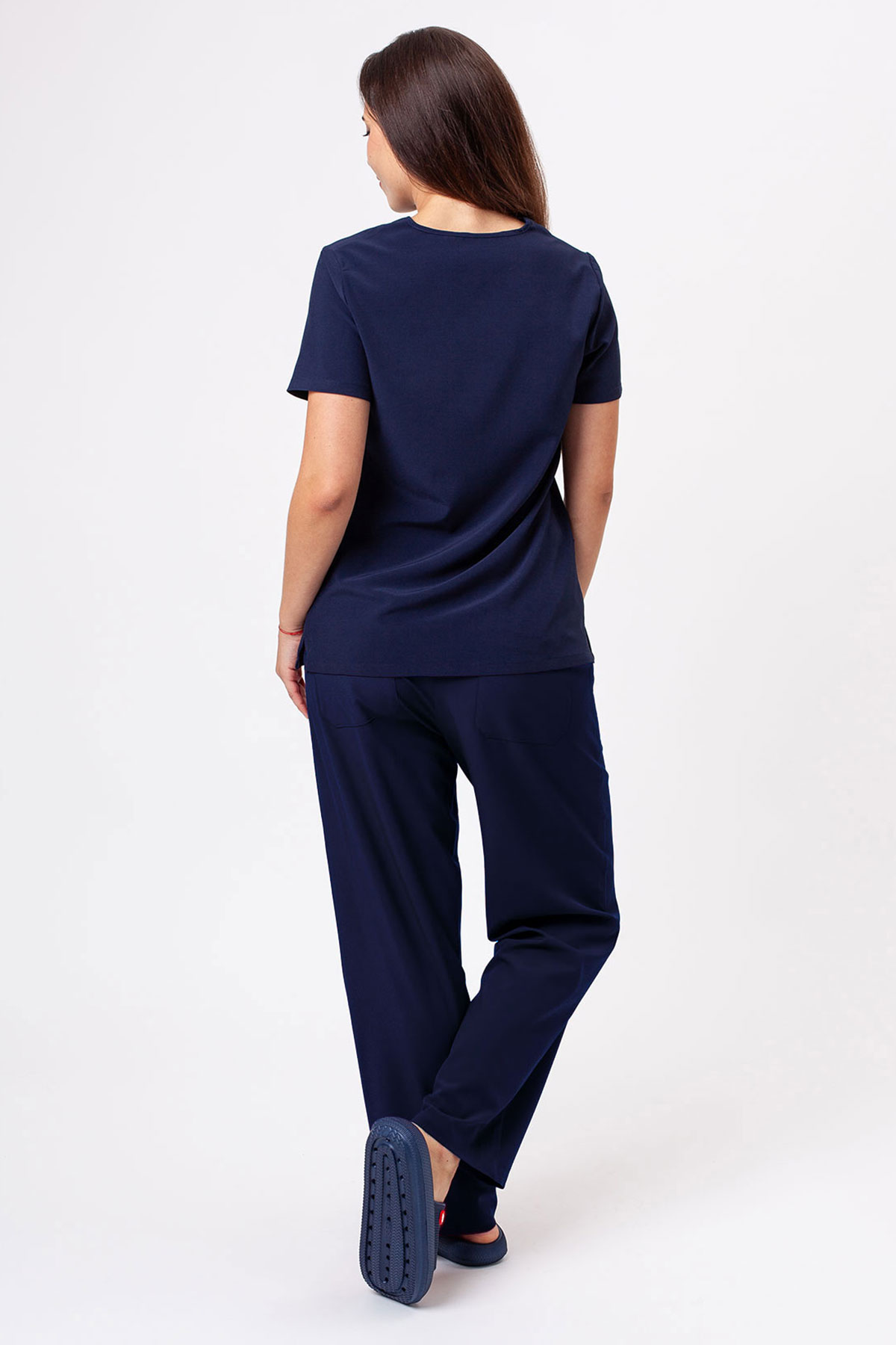 Spodnie medyczne damskie Sunrise Move Zen ciemny granat-6