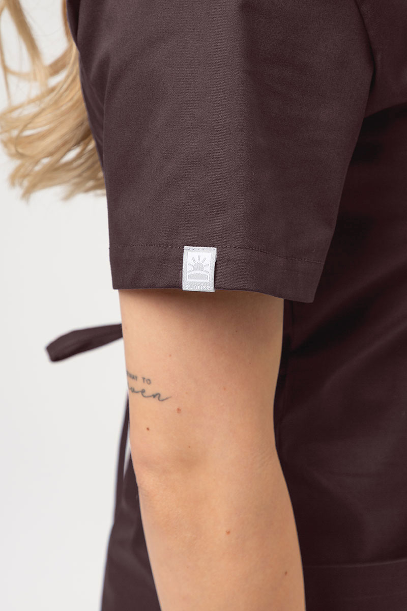 Sukienka medyczna damska Sunrise Uniforms Vital choco-2