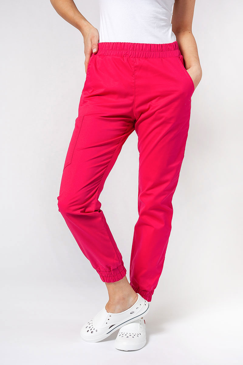 Komplet medyczny damski Sunrise Uniforms Active III (bluza Bloom, spodnie Air) malinowy-6
