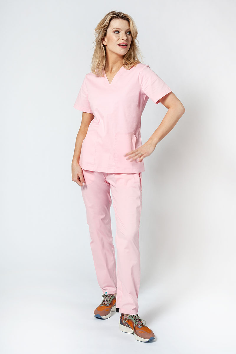 Spodnie medyczne damskie Sunrise Uniforms Active Loose różowe-6