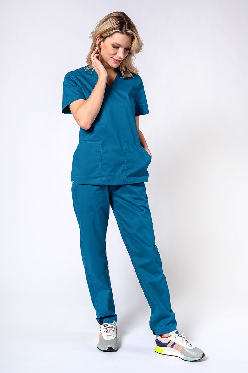 Spodnie medyczne damskie Sunrise Uniforms Active Loose karaibski błękit-6