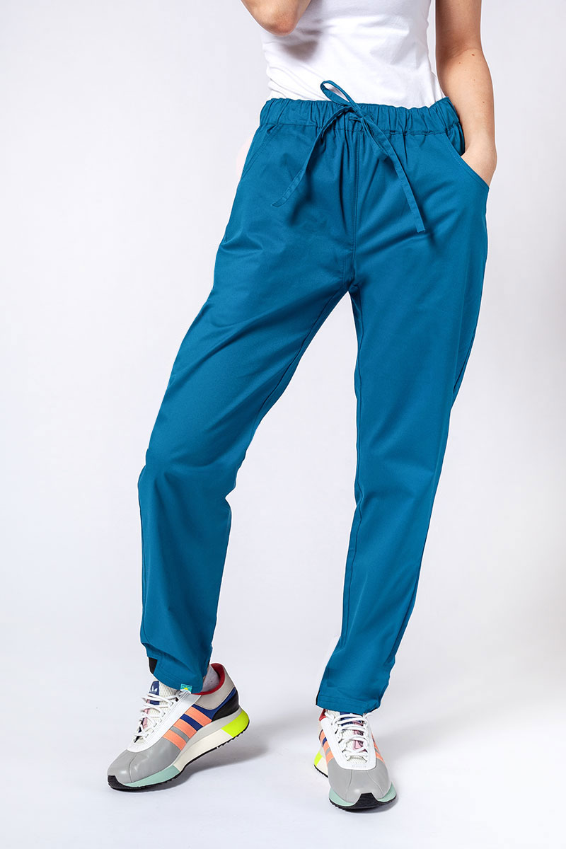 Spodnie medyczne damskie Sunrise Uniforms Active Loose karaibski błękit-2