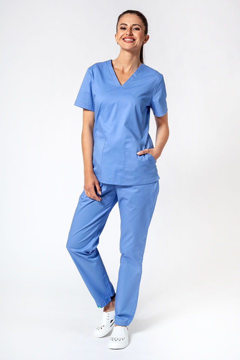 Spodnie medyczne damskie Sunrise Uniforms Active Loose klasyczny błękit-4