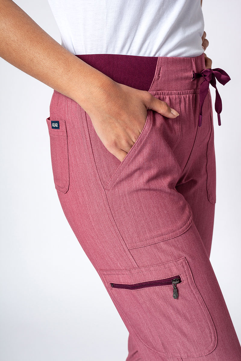 Spodnie damskie Adar Uniforms Ultimate Yoga Jogger wrzosowe-3