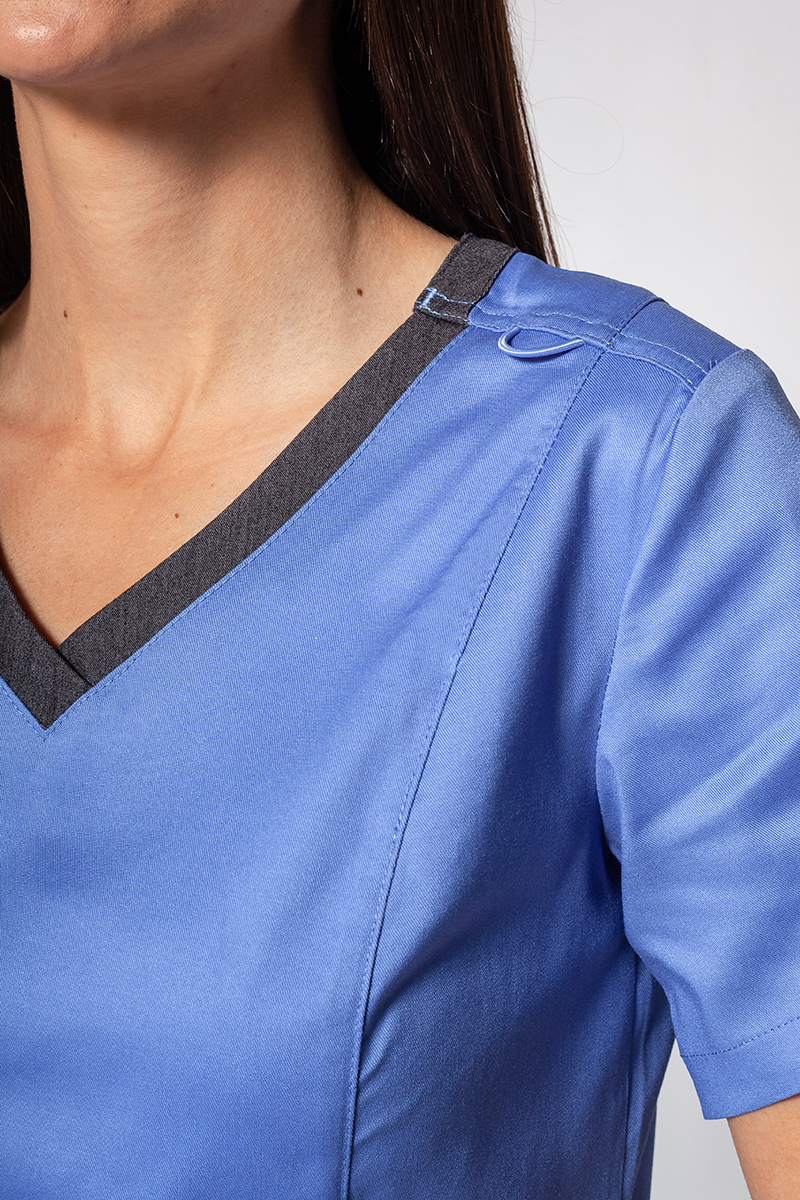 Bluza medyczna damska Maevn Matrix Contrast klasyczny błękit-3