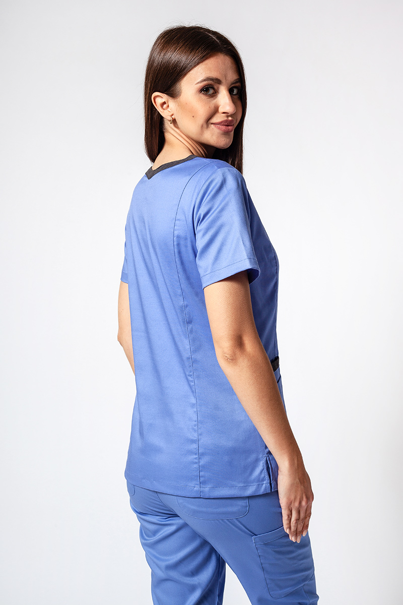 Bluza medyczna damska Maevn Matrix Contrast klasyczny błękit-1