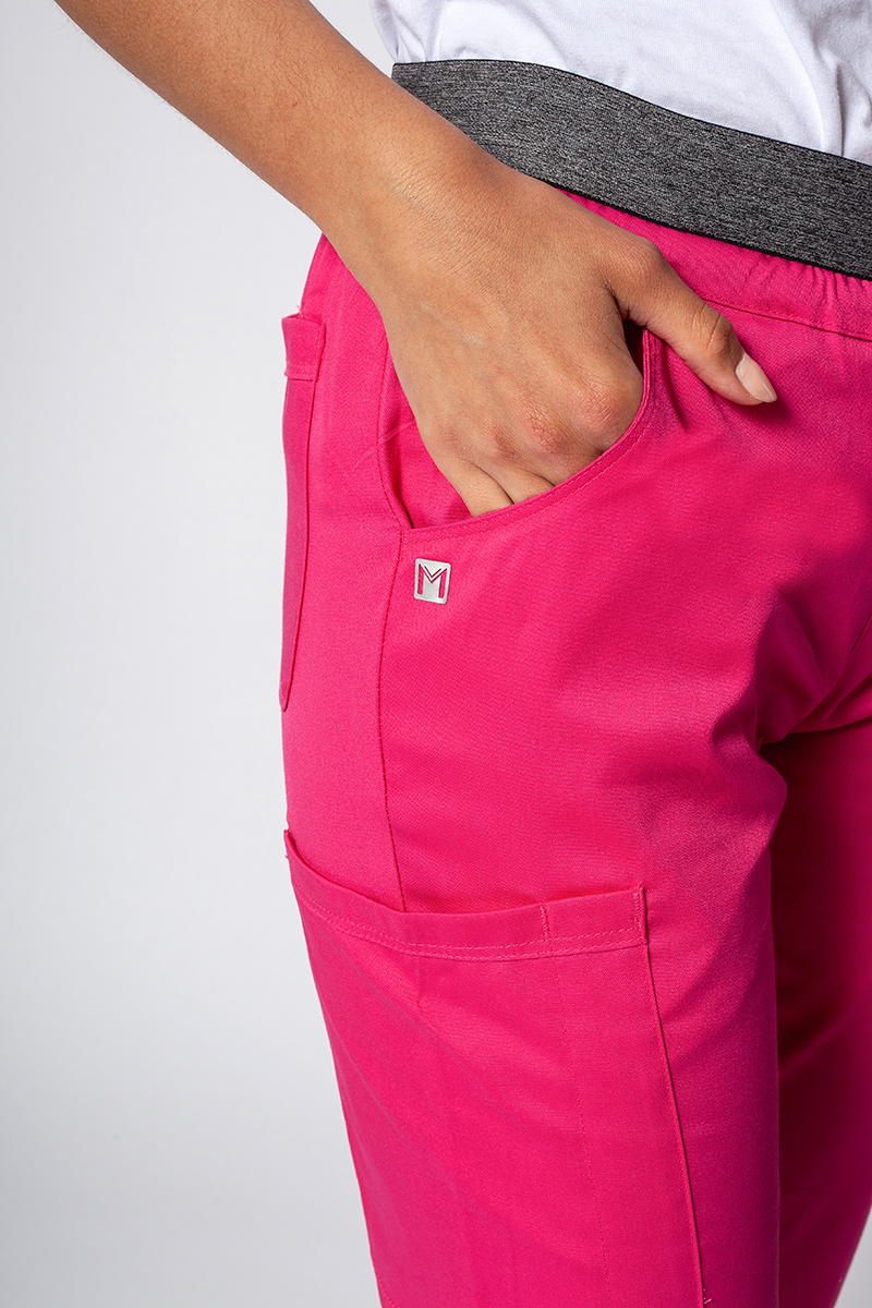 Spodnie medyczne damskie Maevn Matrix semi-jogger różowe-3