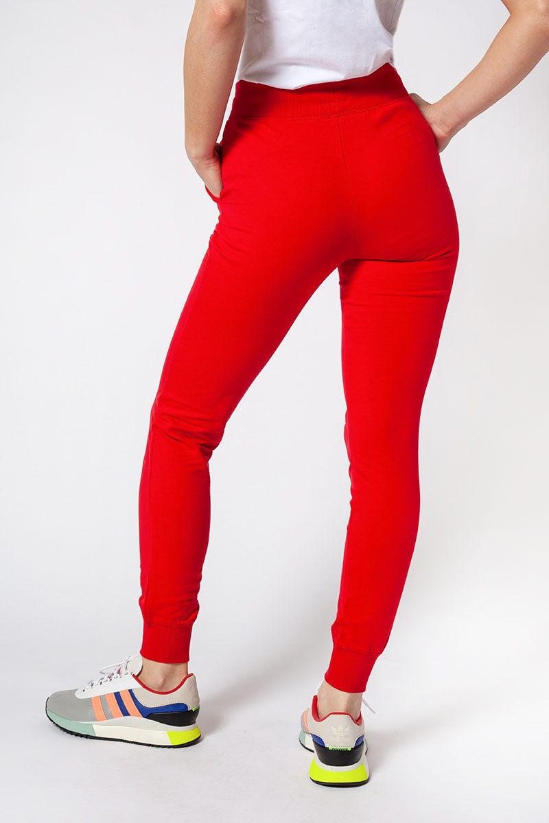 Spodnie damskie dresowe Malfini Rest czerwone-2