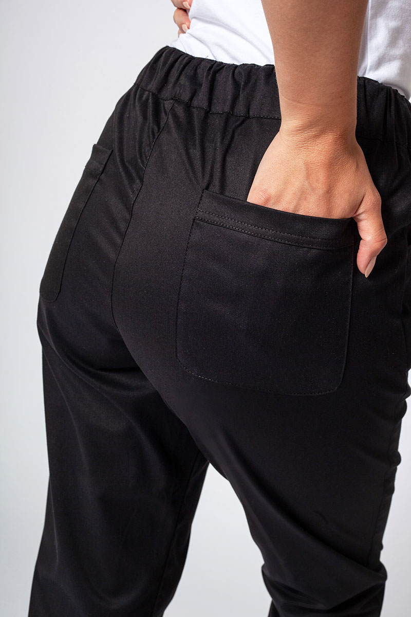 Spodnie medyczne damskie Sunrise Uniforms Active Loose czarne-4