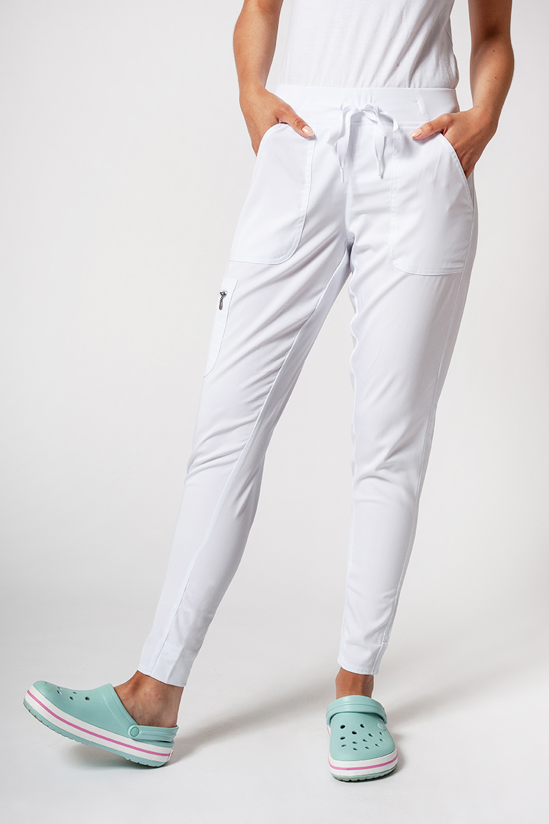 Komplet medyczny Adar Uniforms Ultimate biały (z bluzą Sweetheart - elastic)-7