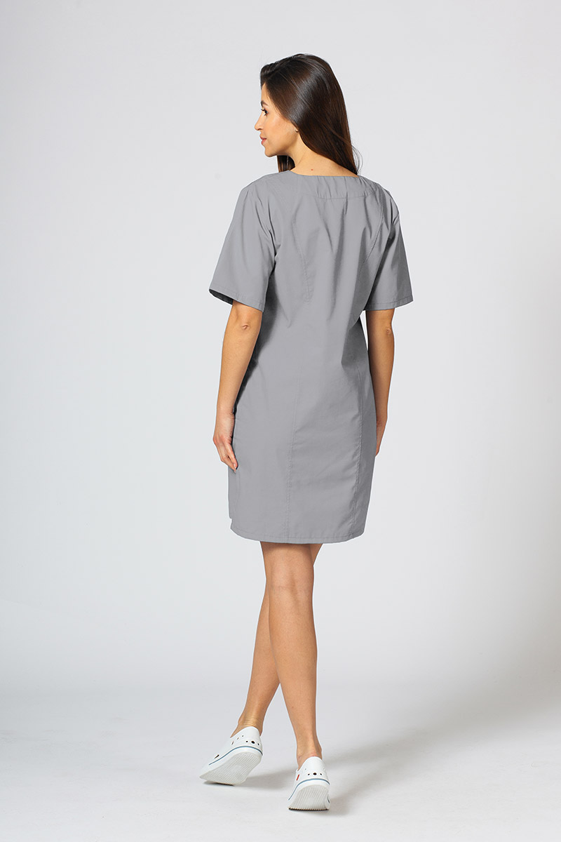 Sukienka medyczna damska klasyczna Sunrise Uniforms szara-1