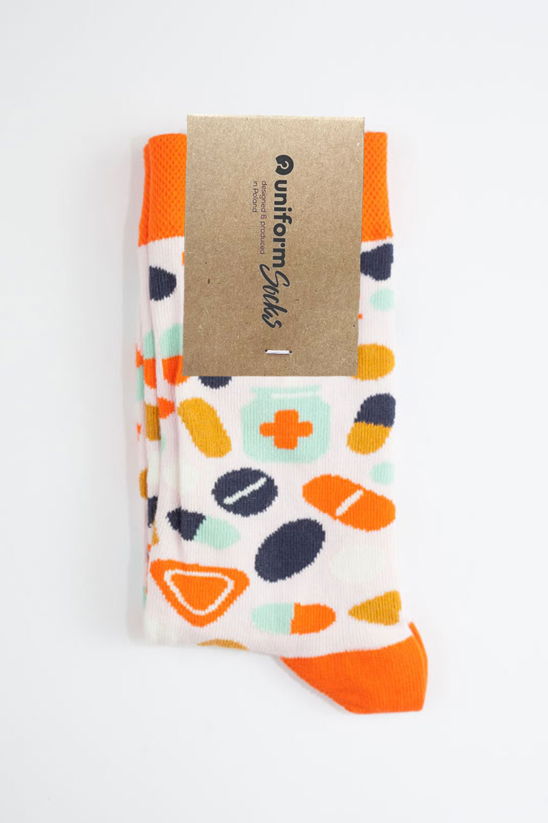 Kolorowe skarpetki Take Your Meds - UniformSocks-3