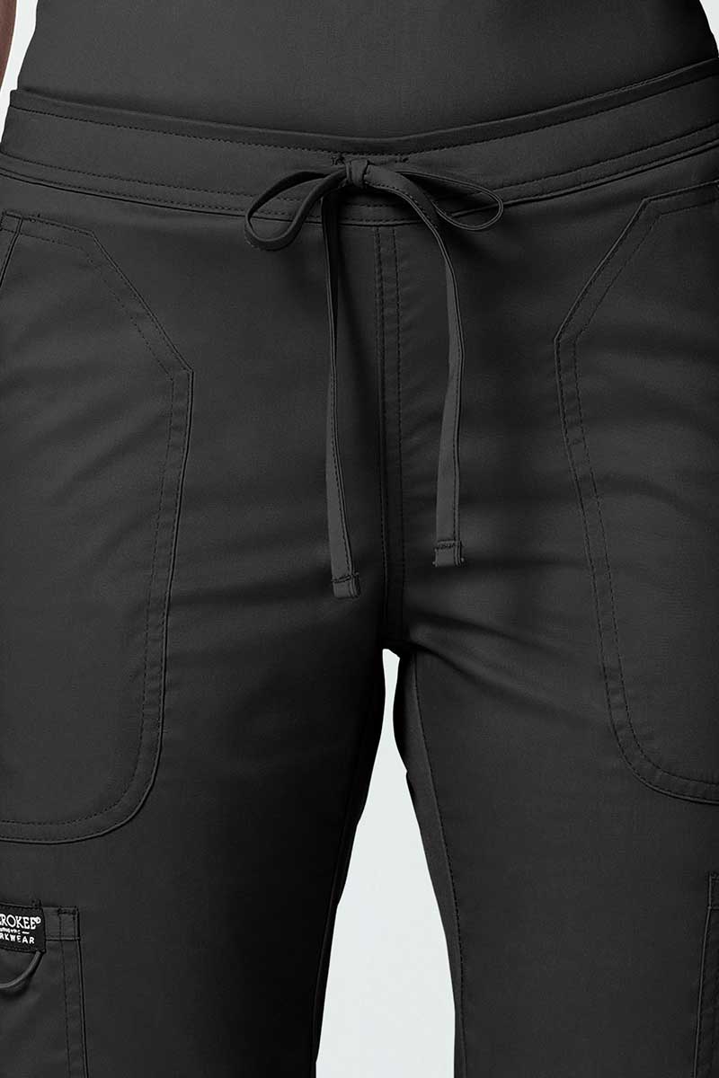 Spodnie medyczne damskie Cherokee Revolution Flare Leg czarne-3