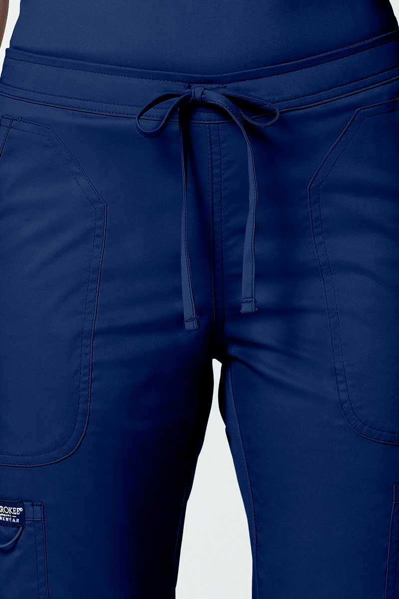 Spodnie medyczne damskie Cherokee Revolution Flare Leg ciemny granat-2