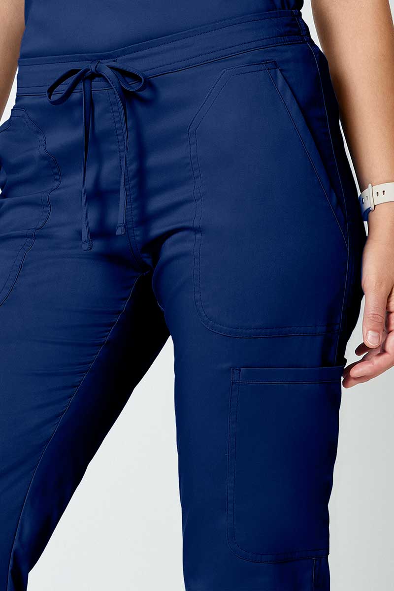 Spodnie medyczne damskie Cherokee Revolution Flare Leg ciemny granat-4