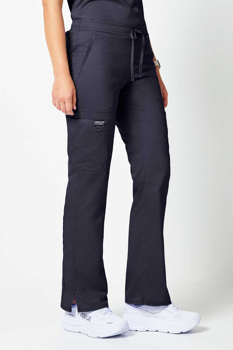Spodnie medyczne damskie Cherokee Revolution Flare Leg szare-4