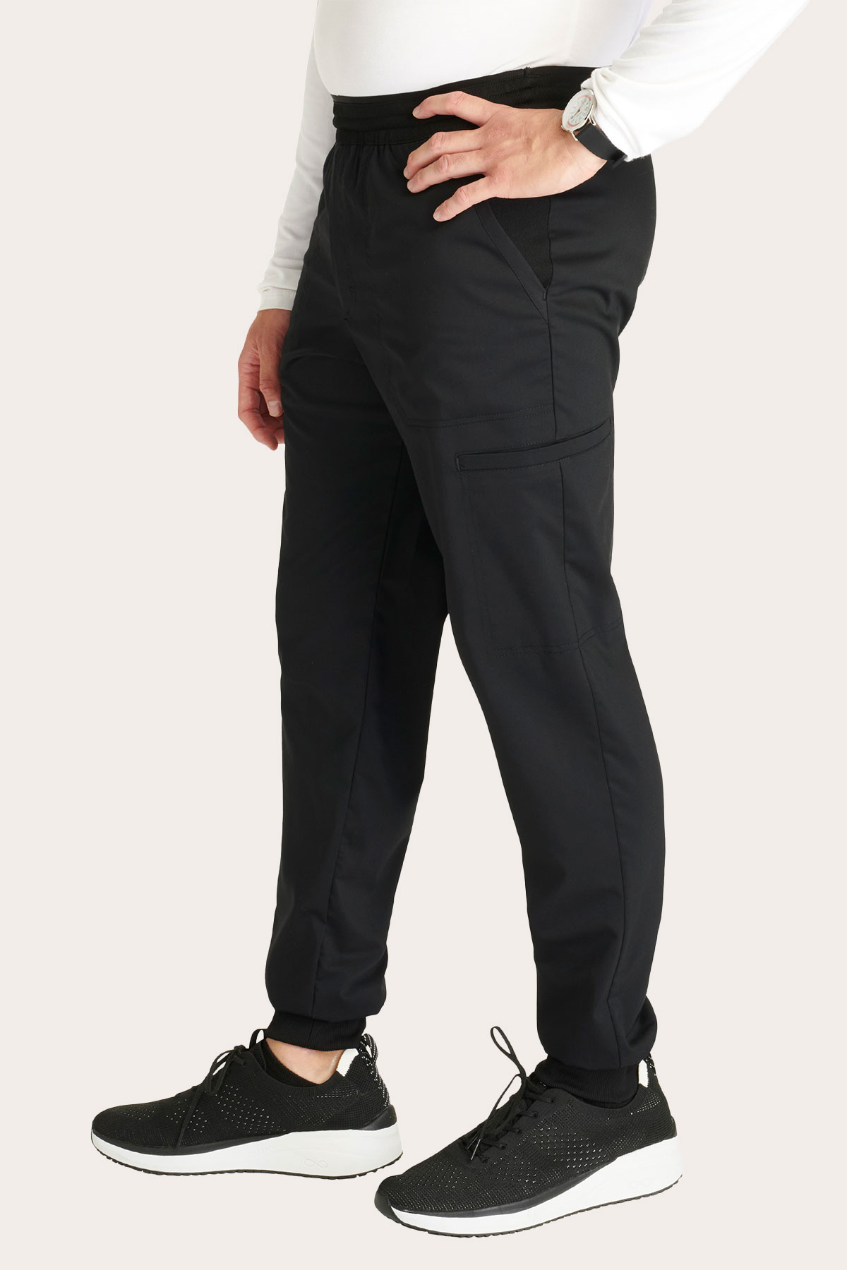 Spodnie medyczne męskie Cherokee Revolution Jogger czarne-3