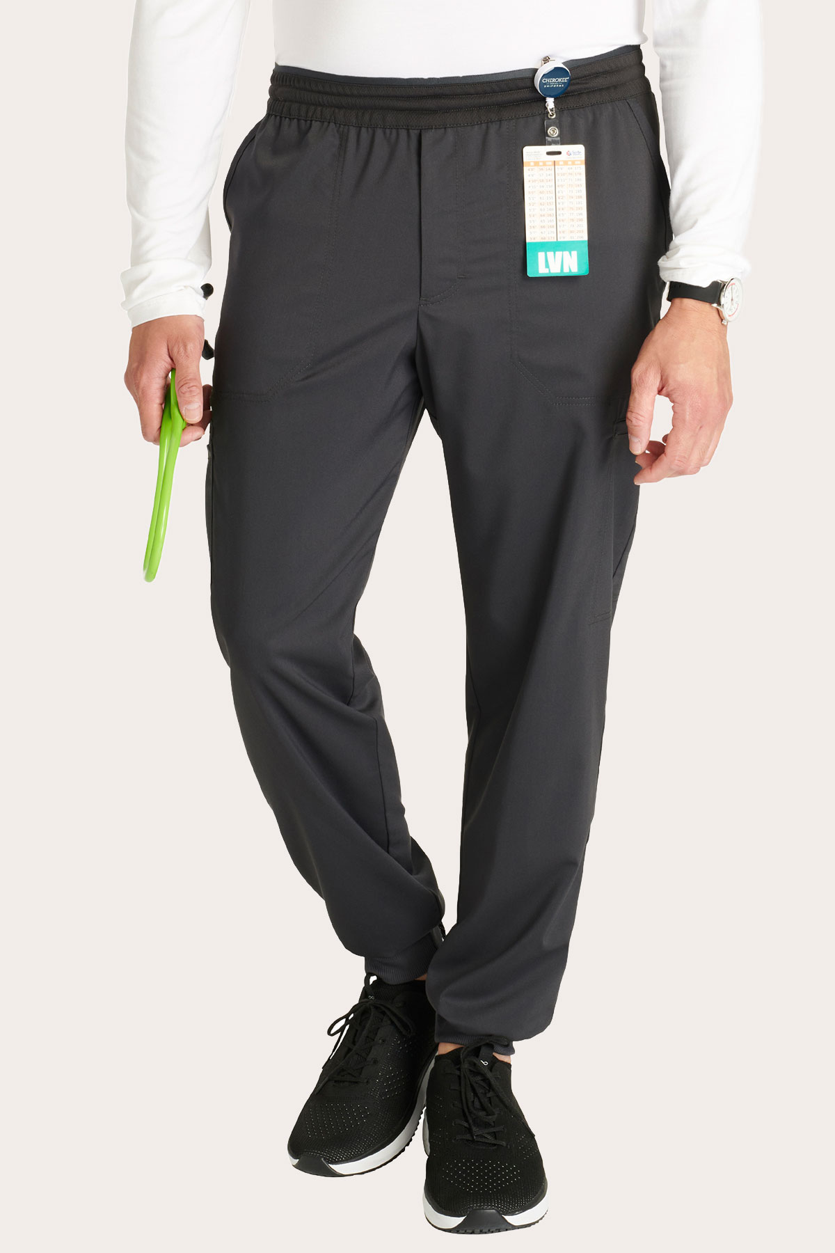 Spodnie medyczne męskie Cherokee Revolution Jogger szare-5