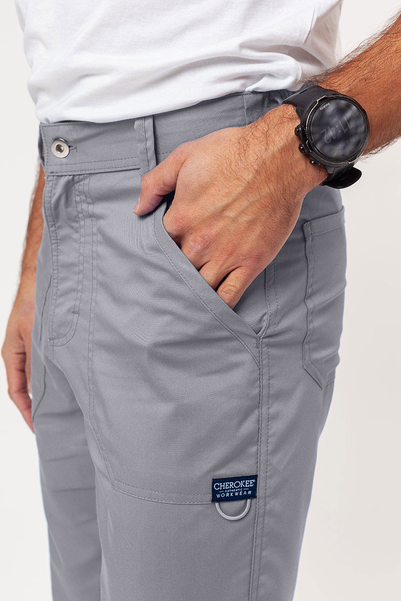 Spodnie medyczne męskie Cherokee Revolution Fly Cargo popielate-3