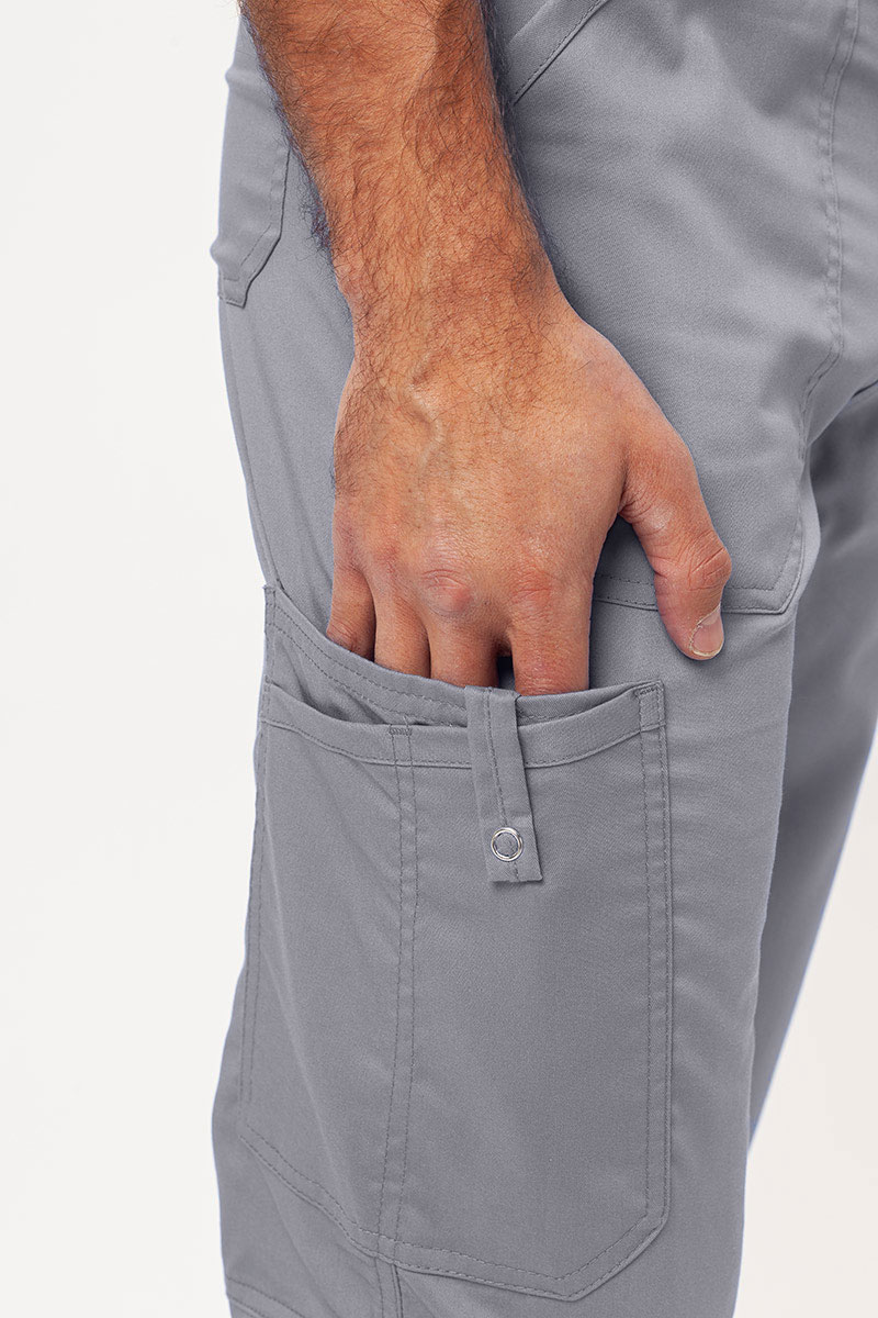 Spodnie medyczne męskie Cherokee Revolution Fly Cargo popielate-4