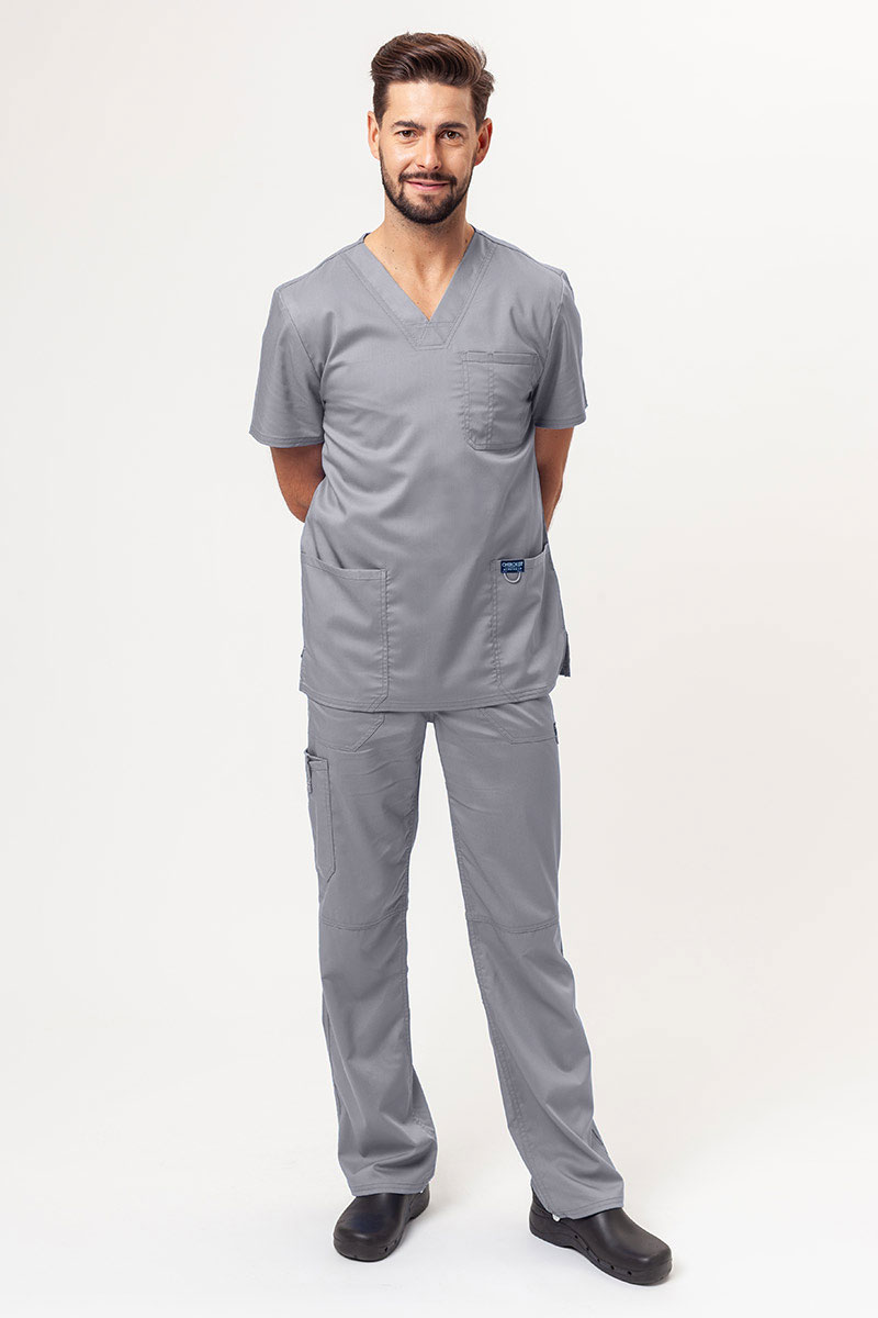 Bluza medyczna męska Cherokee Revolution V-neck Men popielata-4