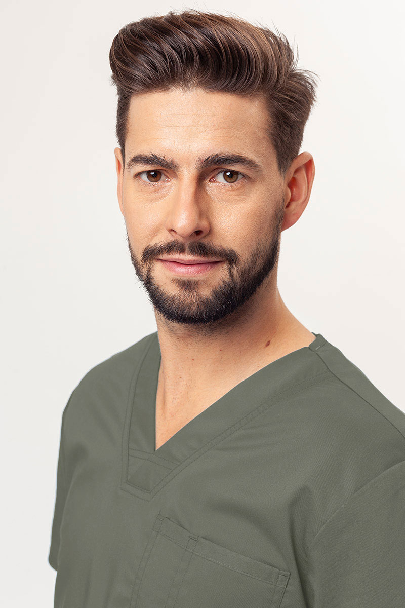 Bluza medyczna męska Cherokee Revolution V-neck Men oliwkowa-2