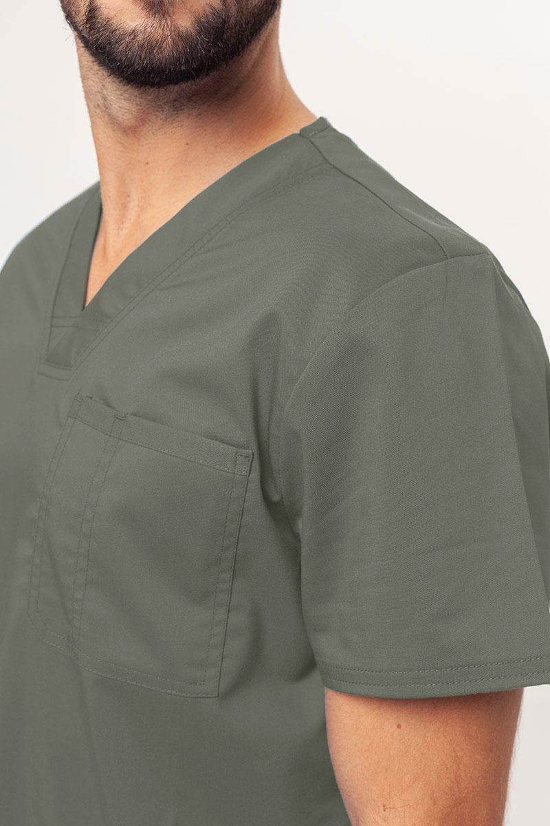 Bluza medyczna męska Cherokee Revolution V-neck Men oliwkowa-3