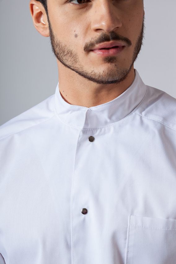 Koszula medyczna męska ze stójką Sunrise Uniforms biała-3