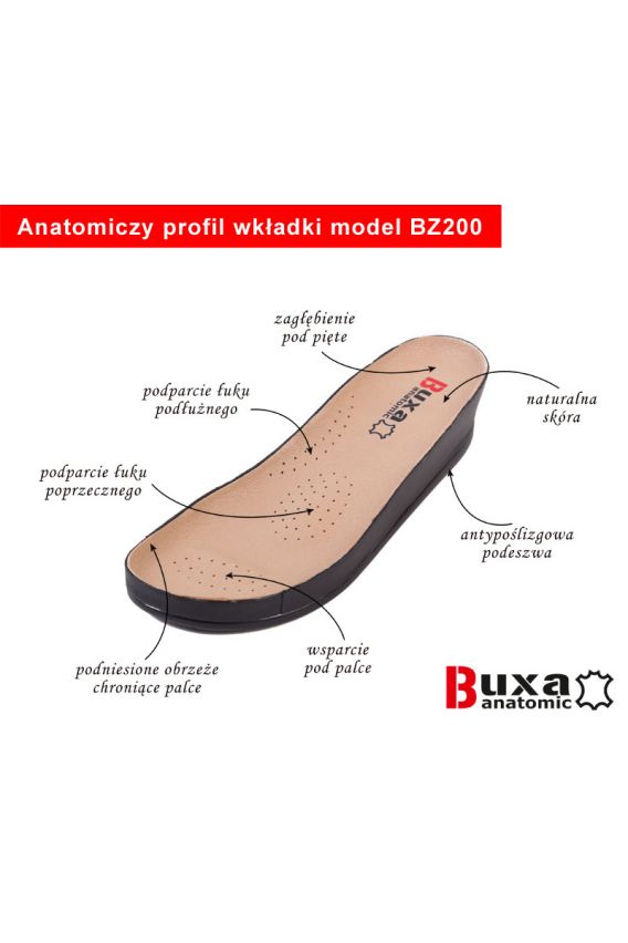 Obuwie medyczne Buxa model Anatomic BZ240 beżowe-5